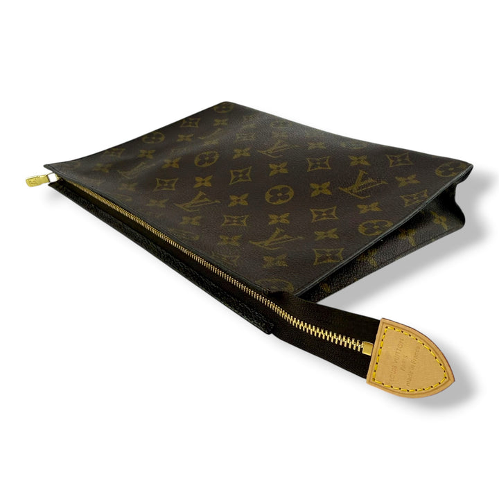 Louis Vuitton Vintage Brown Monogram Toiletry 26 Pouch