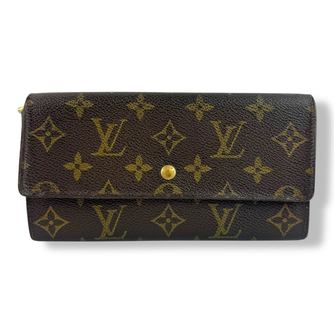 Louis Vuitton Sarah Brown Monogram Femme Wallet