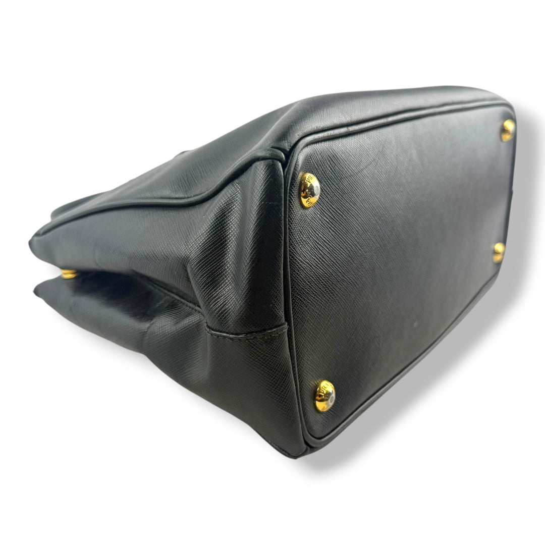 Prada Galleria Saffiano Tote Black Leather Handbag