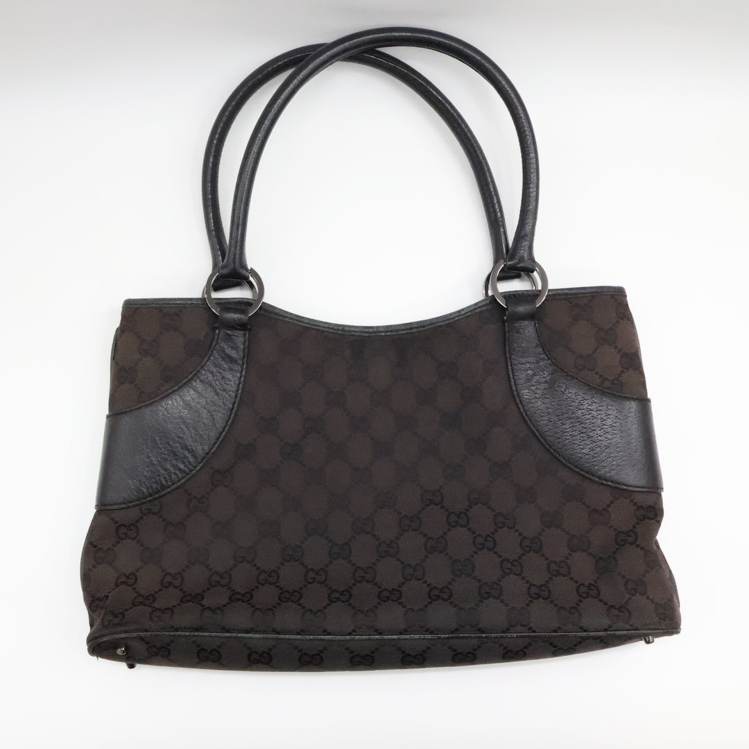 Gucci GG Black Monogram Tote Handbag