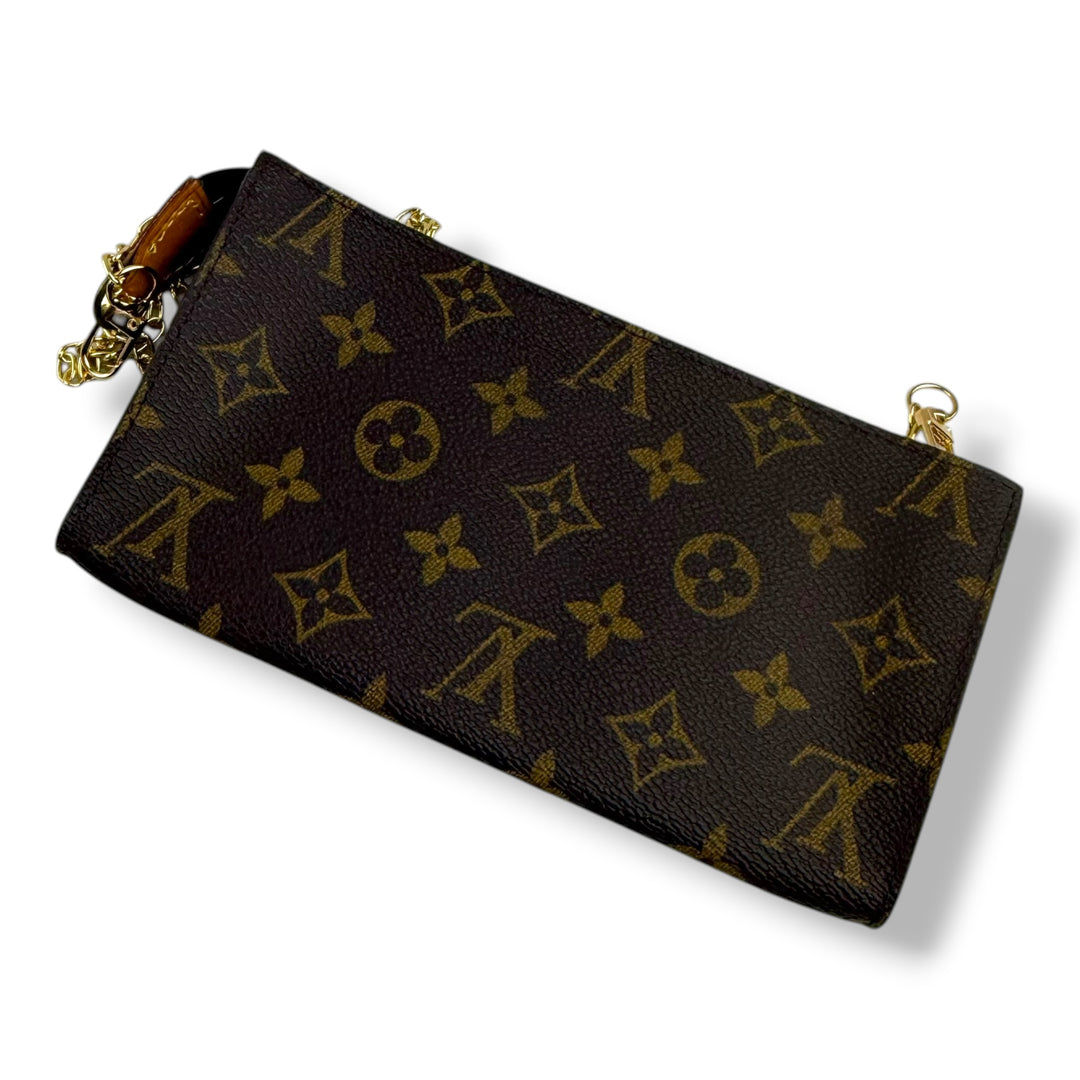 Louis Vuitton Brown Monogram Classic Signature Bucket Pouch