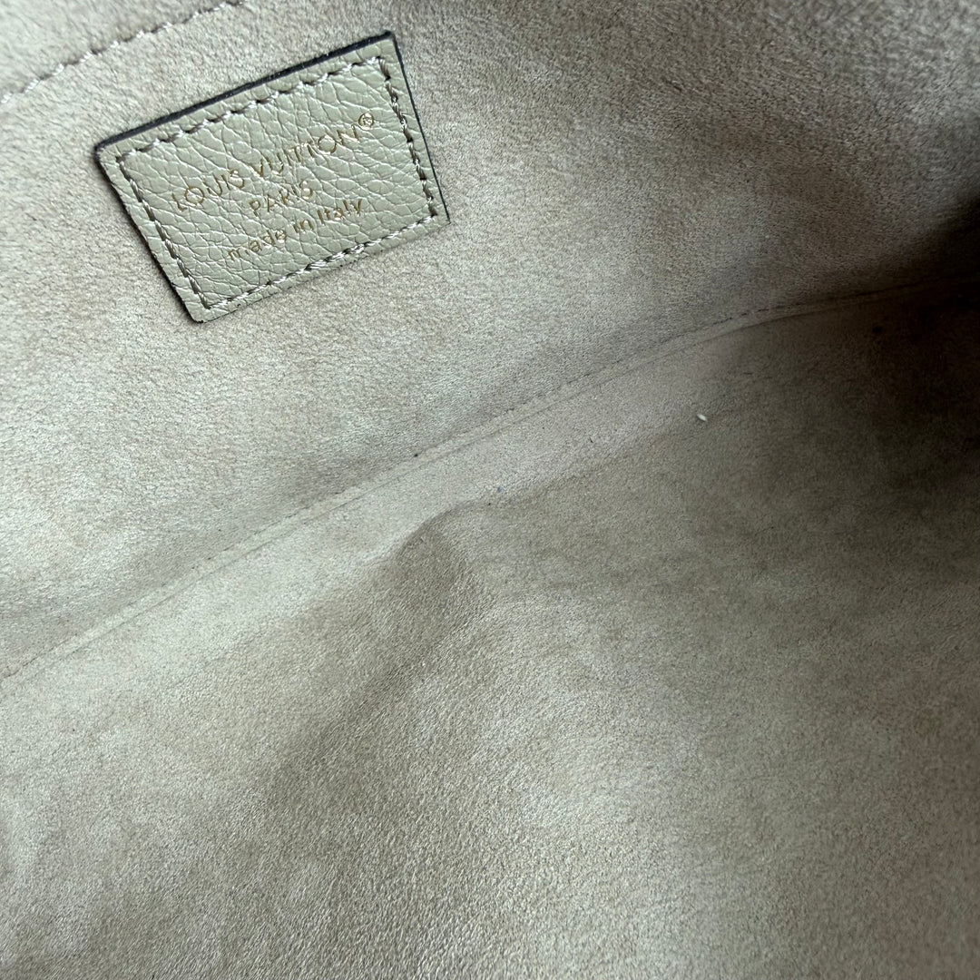 Louis Vuitton Felicie Pochette Beige Empreinte Leather Handbag W/Inserts
