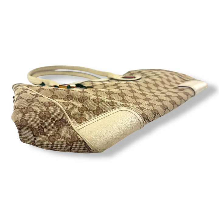 Gucci Beige/White Princy Tote Bag