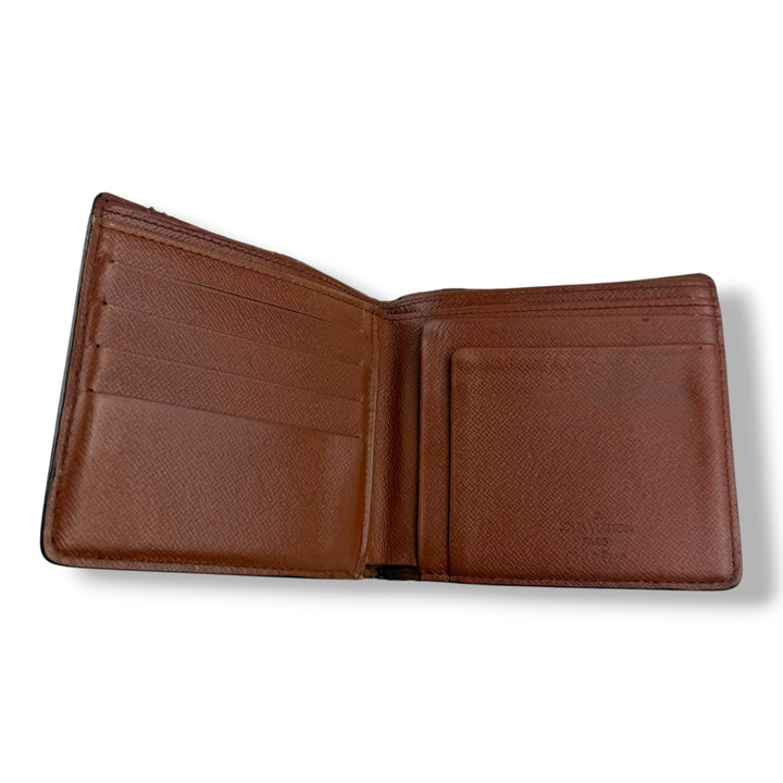 Louis Vuitton Vintage Bifold Brown Monogram Wallet 7759