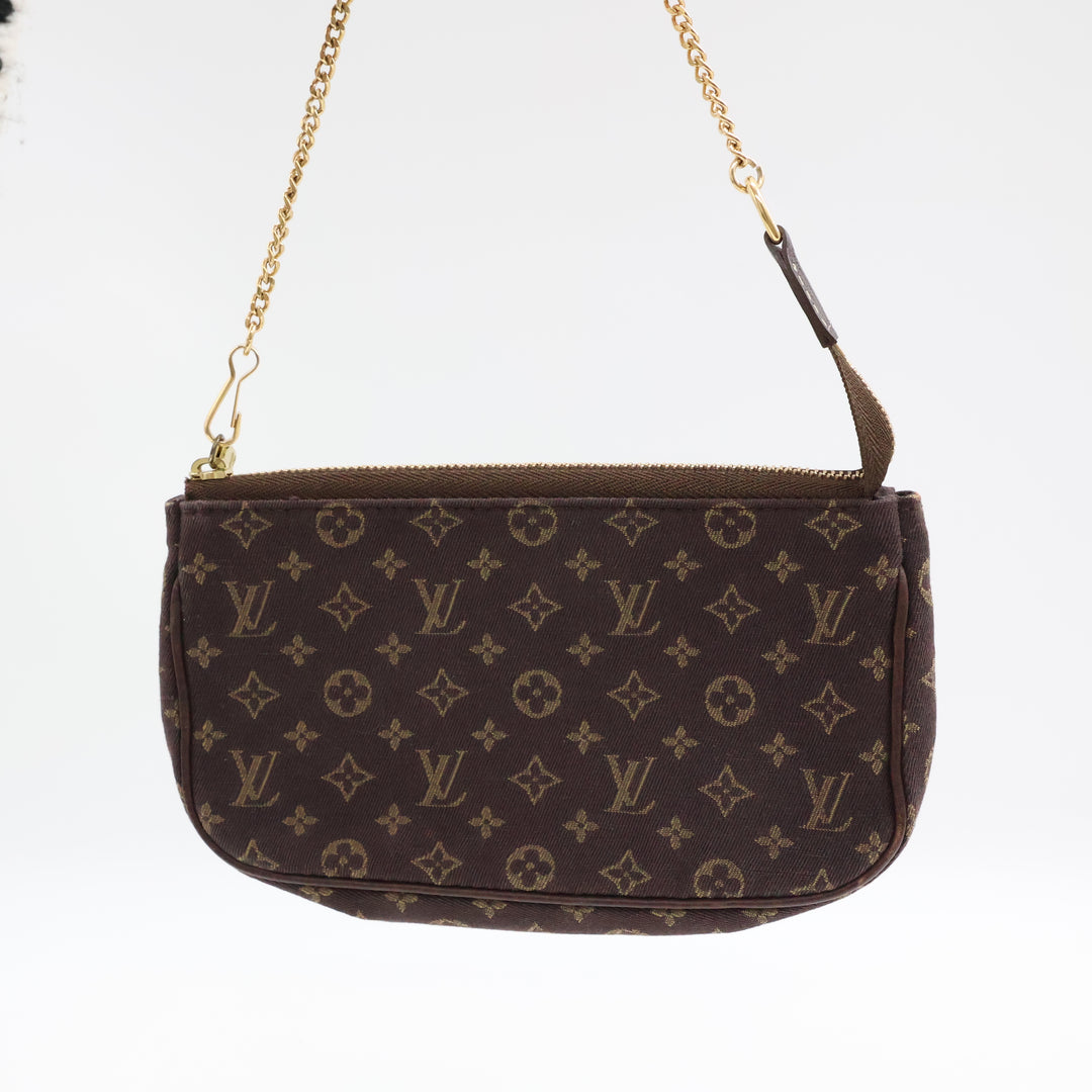 Louis Vuitton Medium Pochette Accessories Lin Monogram Clutch Bag