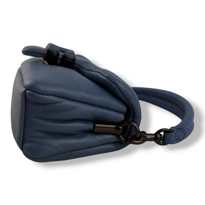 Coach Pillow Tabby 18 Blue Leather Handbag