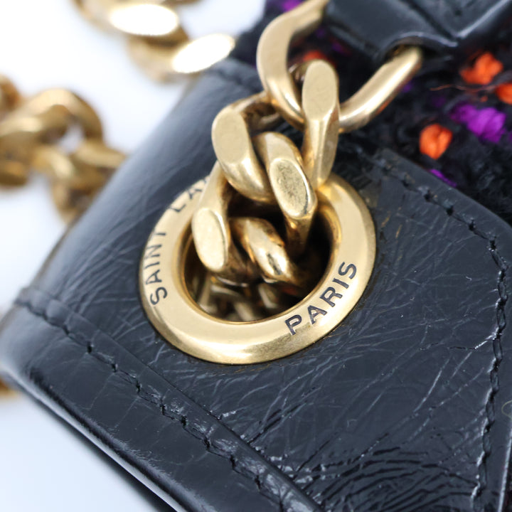 YSL Saint Laurent Niki Tweed Multicolour Shoulder Bag