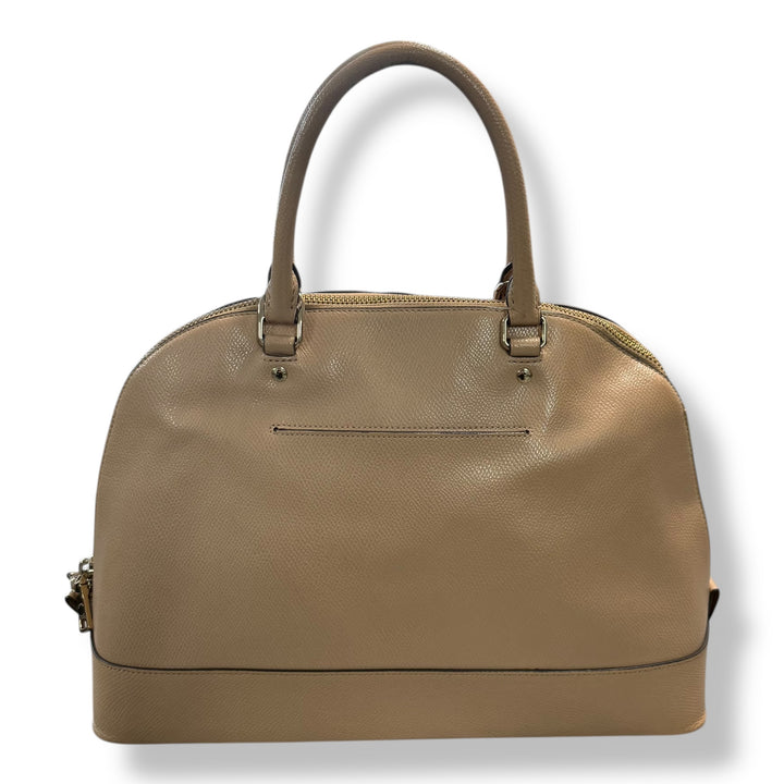 Coach Beige/Pale Pink Sierra Satchel Handbag
