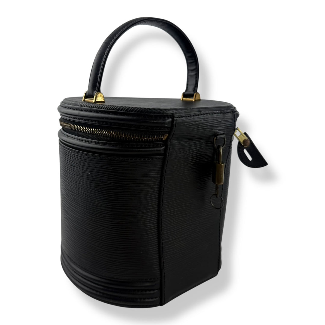 Louis Vuitton Black Epi Leather Cannes Handbag