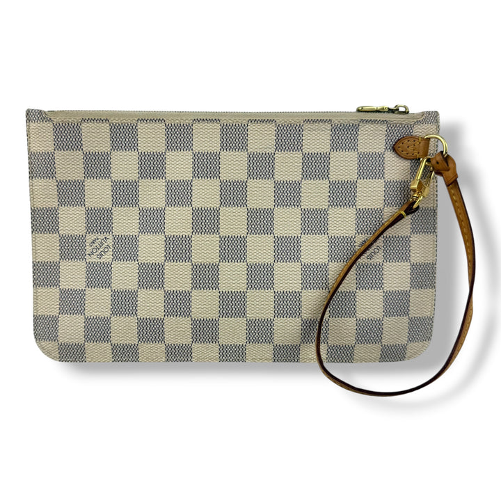 Louis Vuitton Damier Azur Neverfull Clutch Pouch
