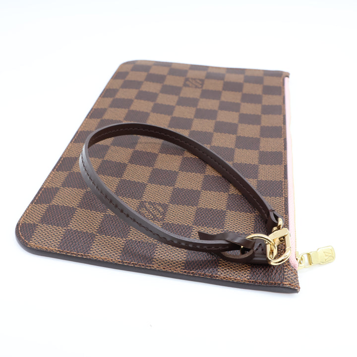 Louis Vuitton Damier Ebene Neverfull MM Clutch Pouch