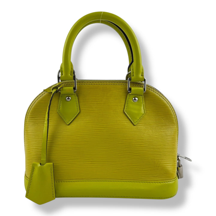 Louis Vuitton Alma BB Epi Leather Yellow Handbag