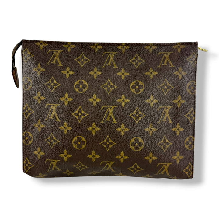 Louis Vuitton Vintage Brown Monogram Toiletry Pouch 26 Bag