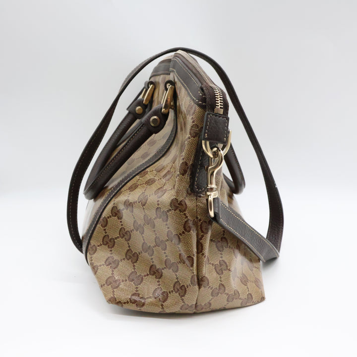 Gucci GG Bandouliere Supreme Crystal Beige Tote Handbag