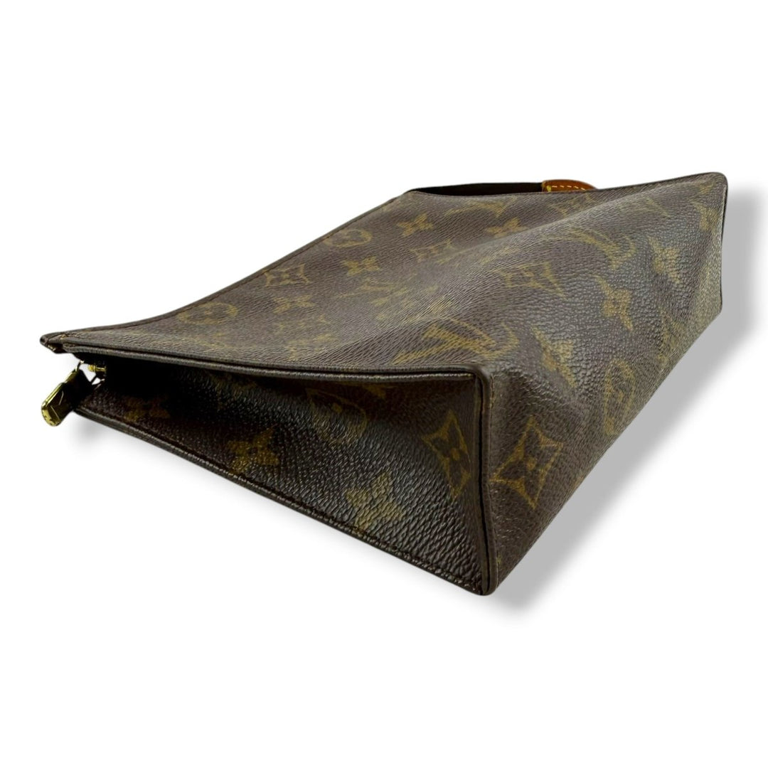 Louis Vuitton Vintage Brown Monogram Toiletry Pouch 19 Bag
