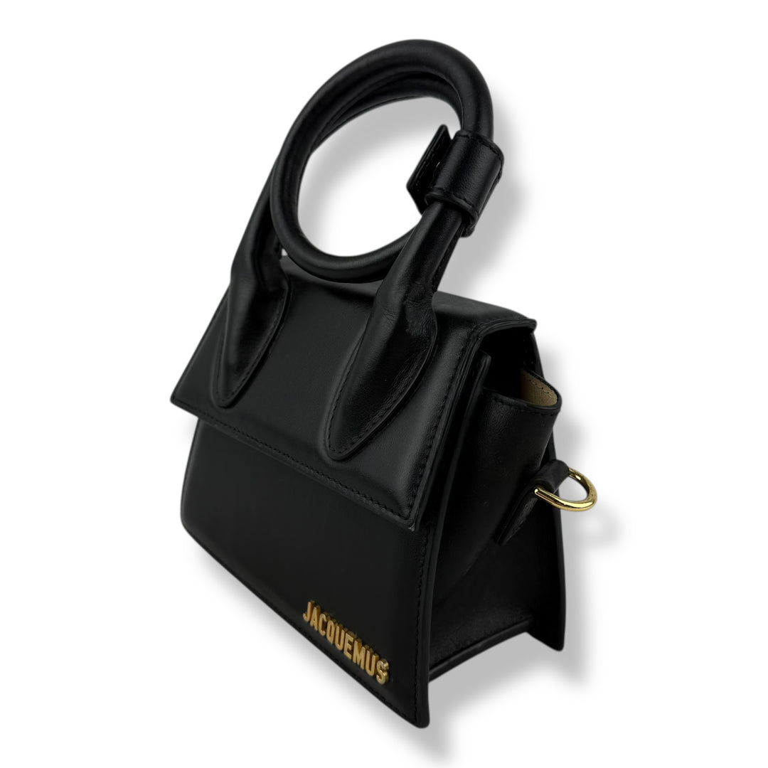 Jacquemus Le Chiquito Noeud Black Crossbody Handbag
