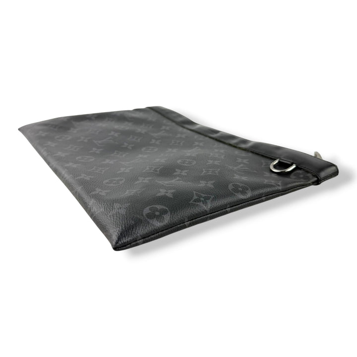 Louis Vuitton Black Monogram Pochette Eclipse Clutch Pouch