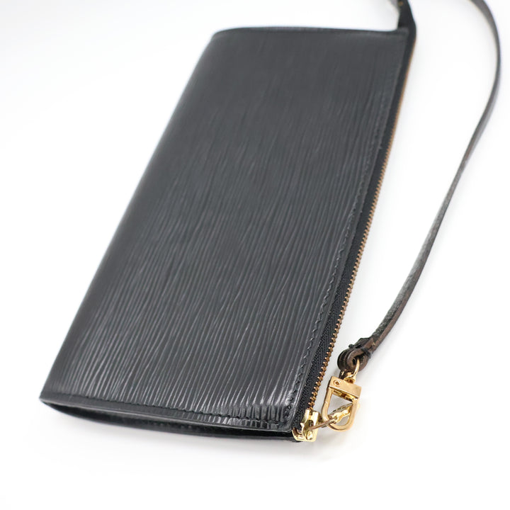 Louis Vuitton Pochette Black Epi Leather Bag