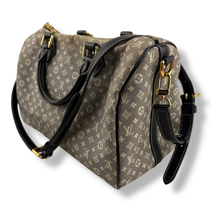 Louis Vuitton Sepia Monogram Mini Idylle Romance Speedy Bandouliere 30 Handbag
