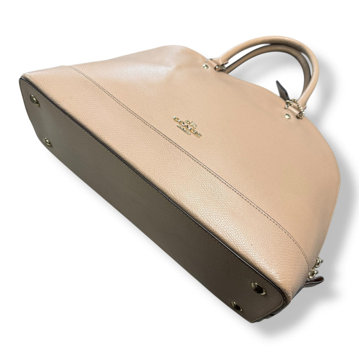 Coach Beige/Pale Pink Sierra Satchel Handbag