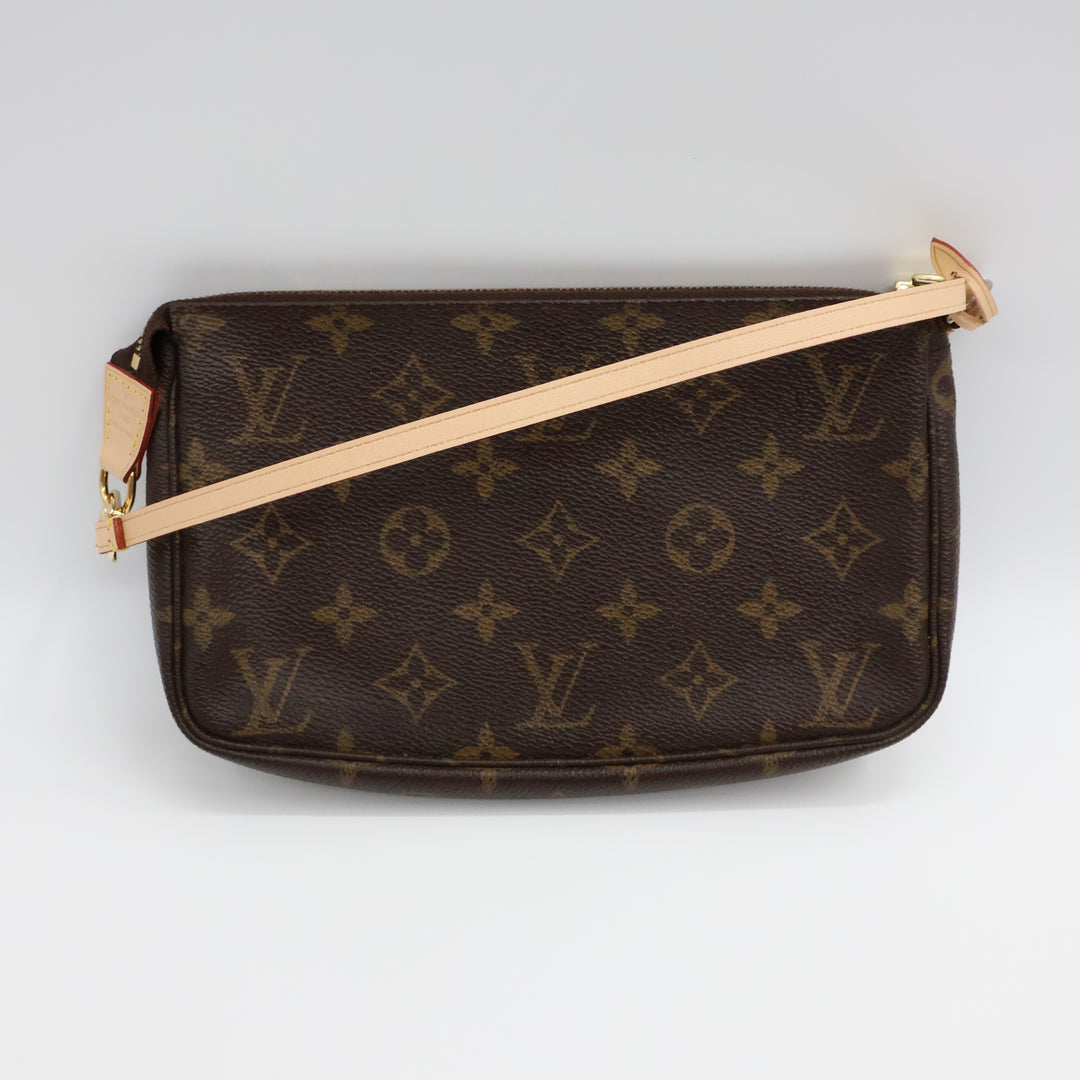 Louis Vuitton Pochette Accessories Brown Monogram Clutch Bag