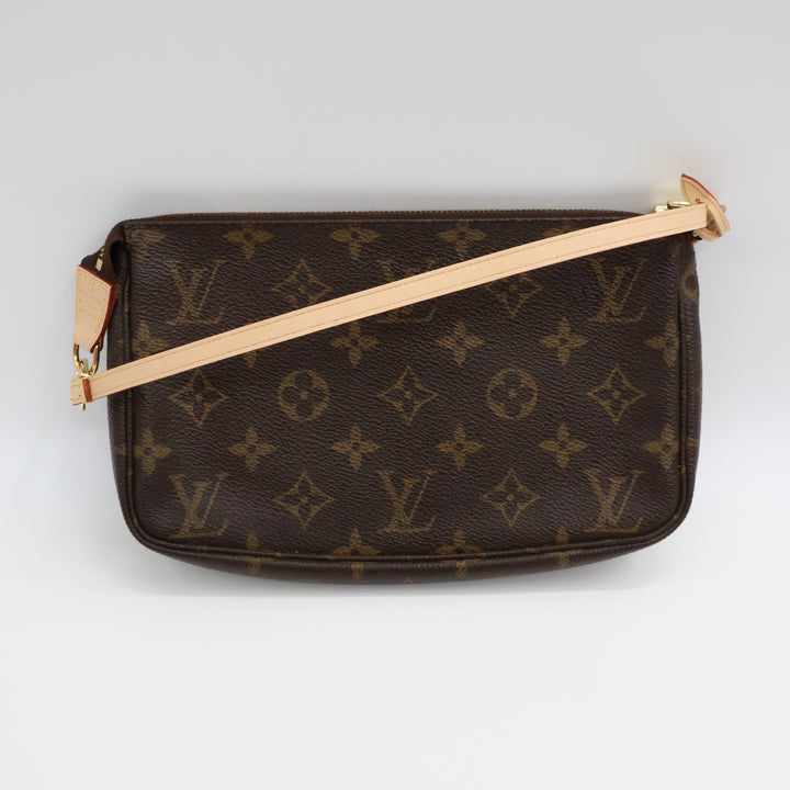 Louis Vuitton Pochette Accessories Brown Monogram Clutch Bag