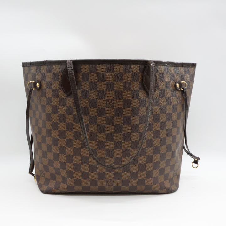 Louis Vuitton Brown Damier Neverfull MM Handbag