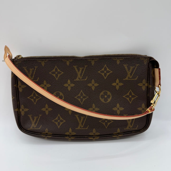 Louis Vuitton Pochette Accessories Brown Monogram Clutch Bag