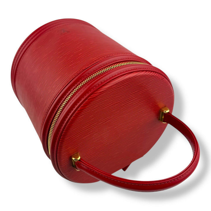 Louis Vuitton Red Epi Leather Cannes Handbag