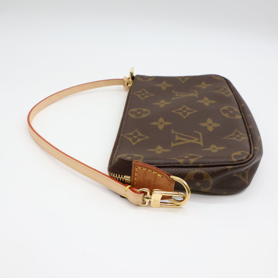 Louis Vuitton Pochette Accessories Brown Monogram Clutch Bag