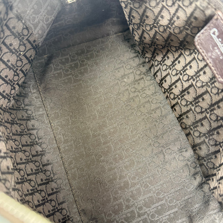 Christian Dior Cannage Grey Lady Dior Leather Handbag