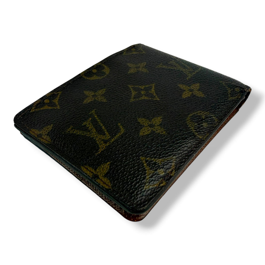 Louis Vuitton Vintage Bifold Brown Monogram Wallet 7758