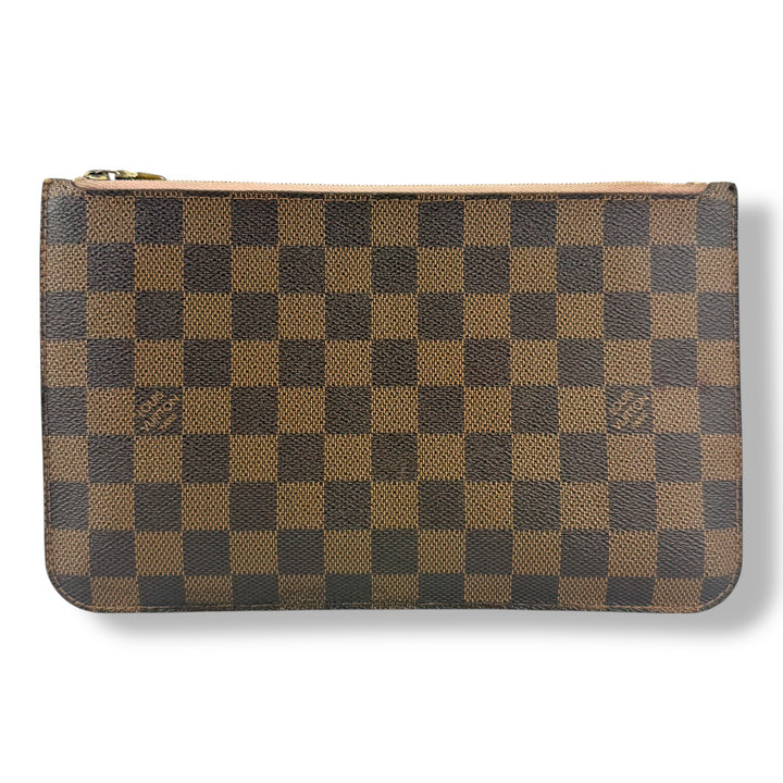 Louis Vuitton Damier Ebene Neverfull MM Clutch Pouch