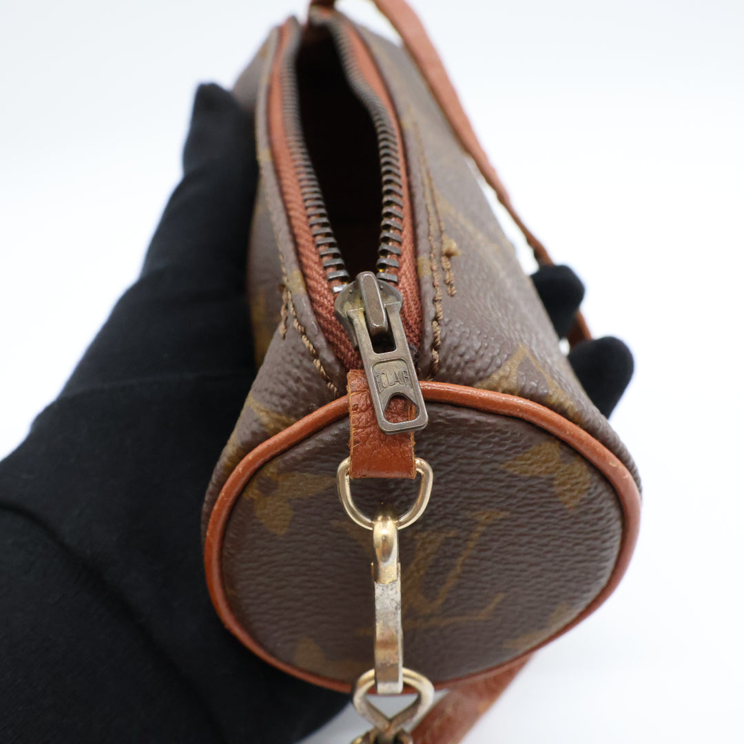 Louis Vuitton Vintage Brown Monogram Mini Papillon Pouch