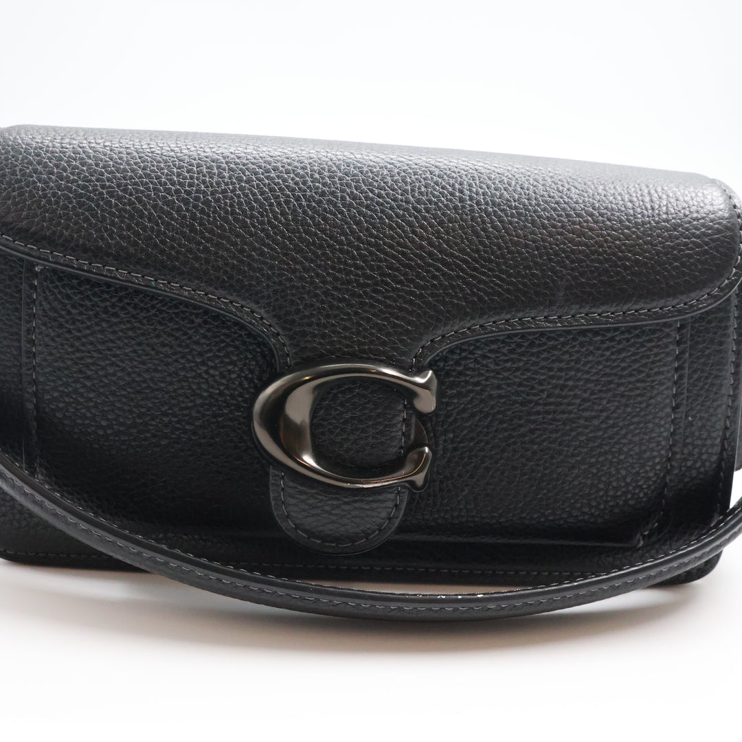 Coach Tabby 20 Black Leather Handbag