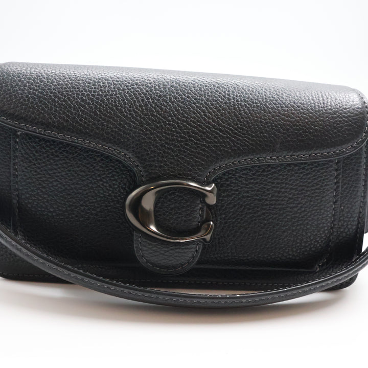 Coach Tabby 20 Black Leather Handbag