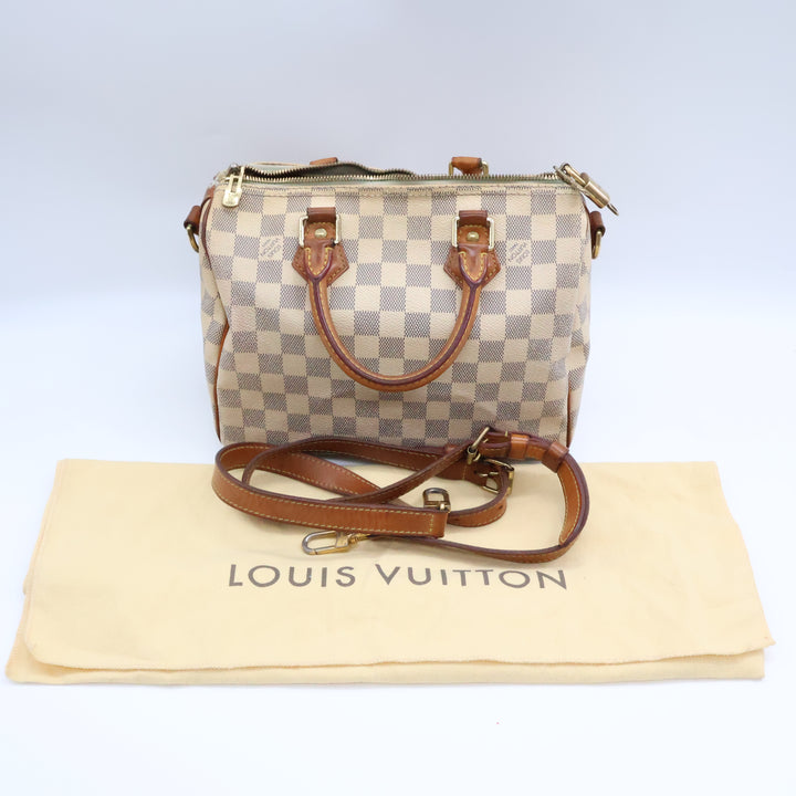 Louis Vuitton Damier Azur Speedy Bandouliere 25 Handbag
