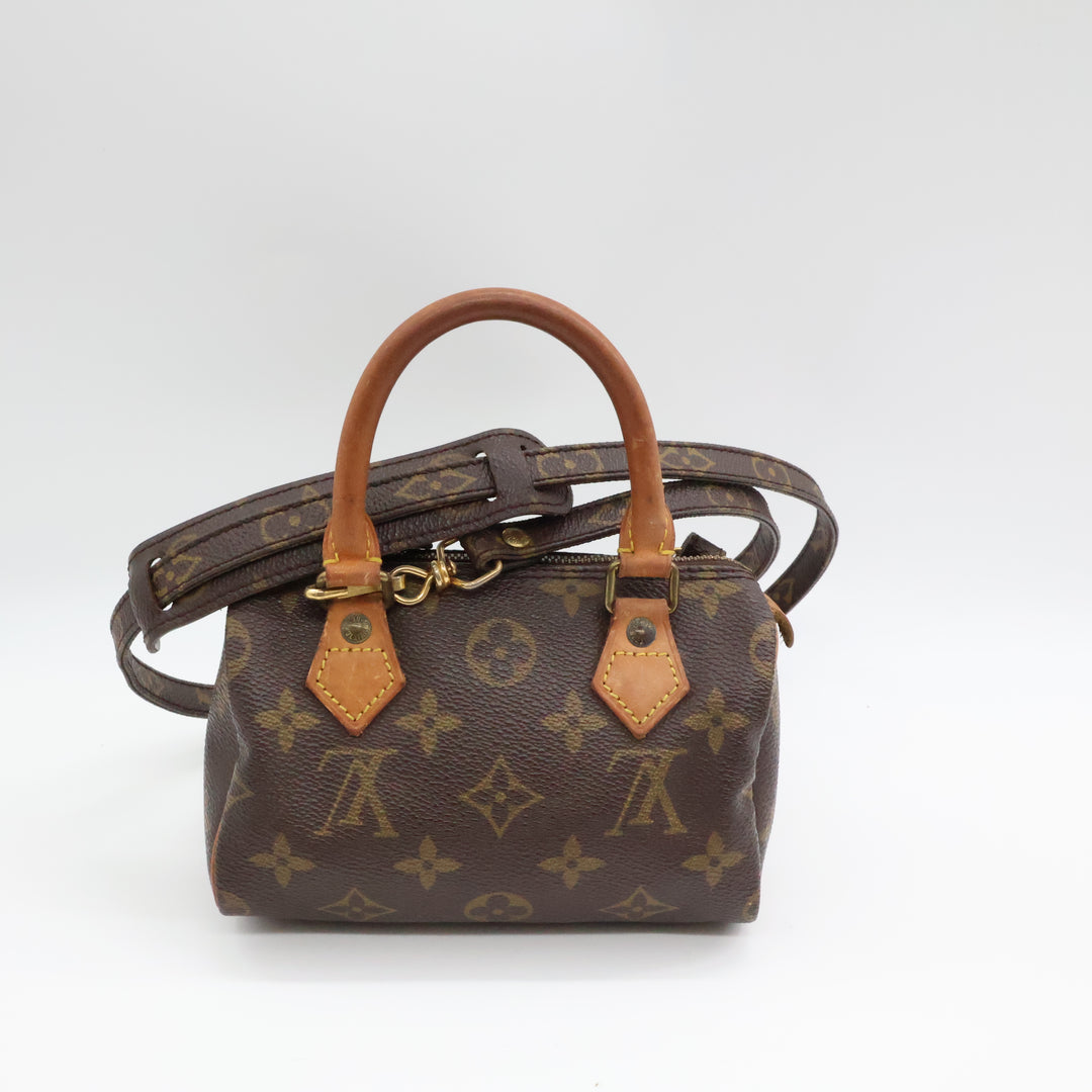 Louis Vuitton Nano Speedy Brown Monogram Handbag