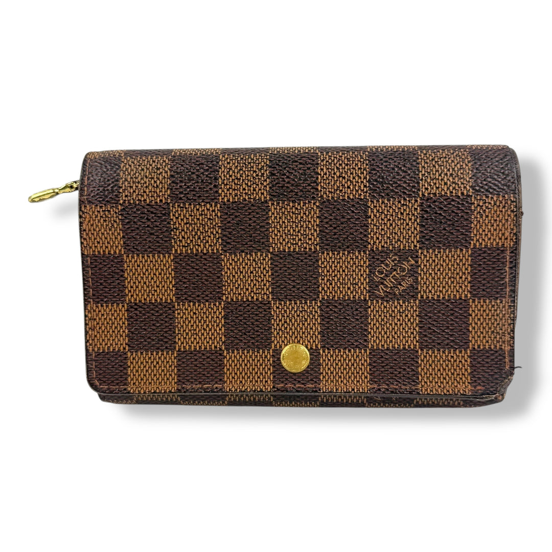 Louis Vuitton Brown Damier Compact Zippy Wallet