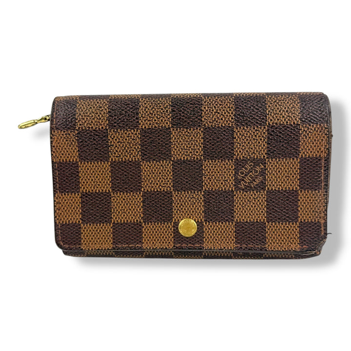 Louis Vuitton Brown Damier Compact Zippy Wallet