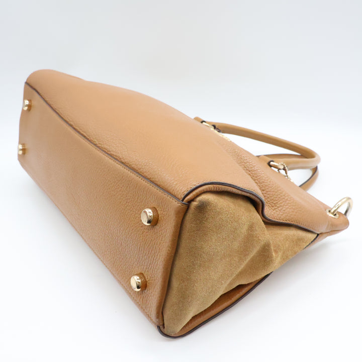 Coach Tan Mia Satchel Bag