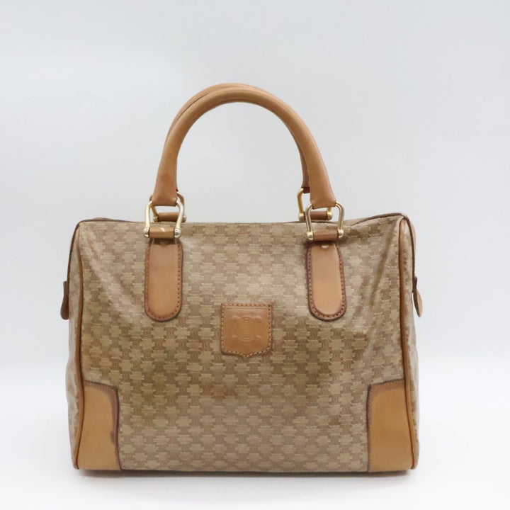 Celine Beige Boston Bowling Handbag - Lux Central