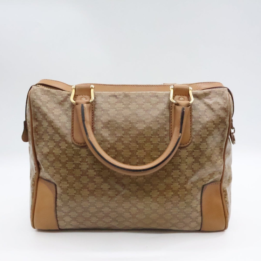 Celine Beige Boston Bowling Handbag - Lux Central