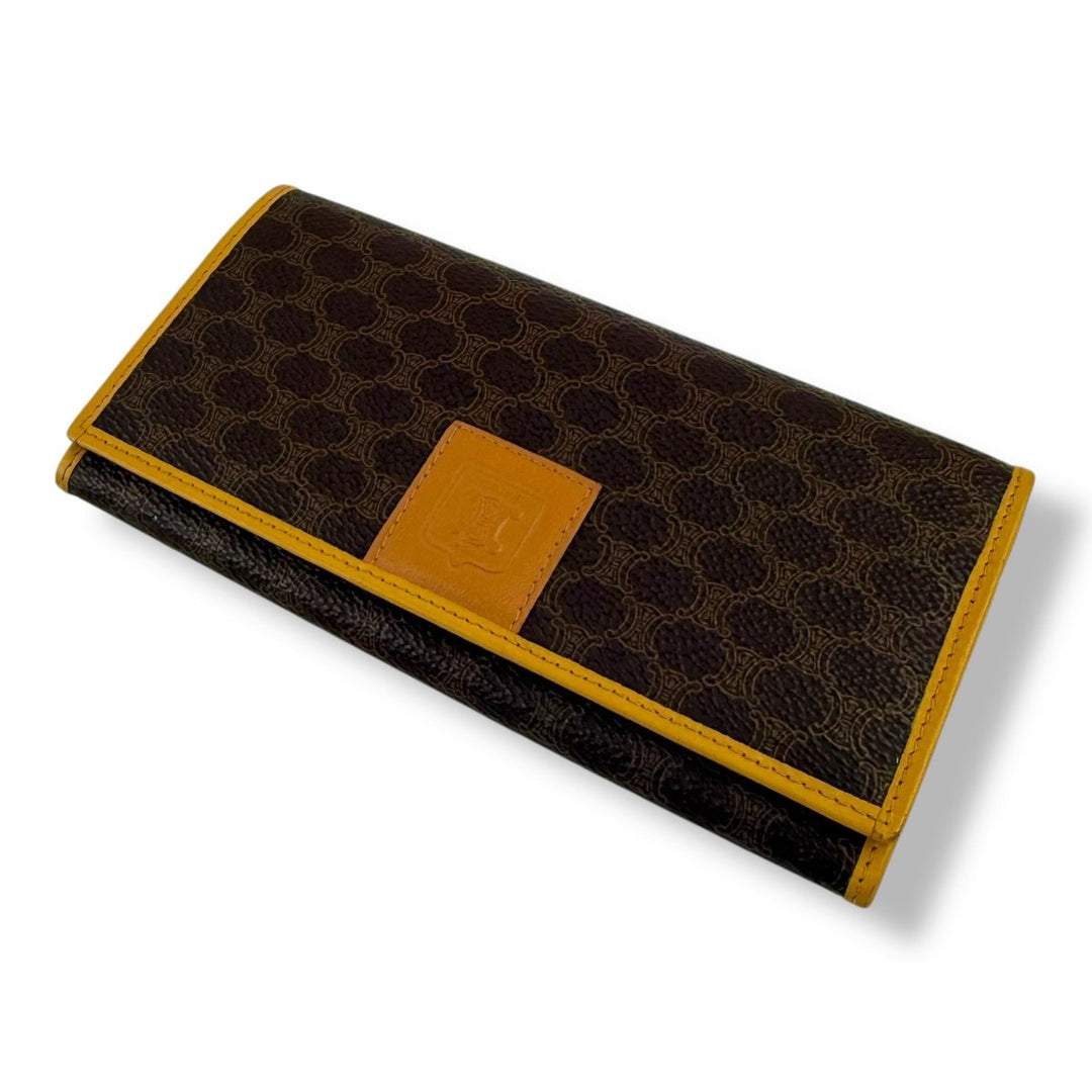 Celine Macadam Coated Canvas Long Wallet - Lux Central