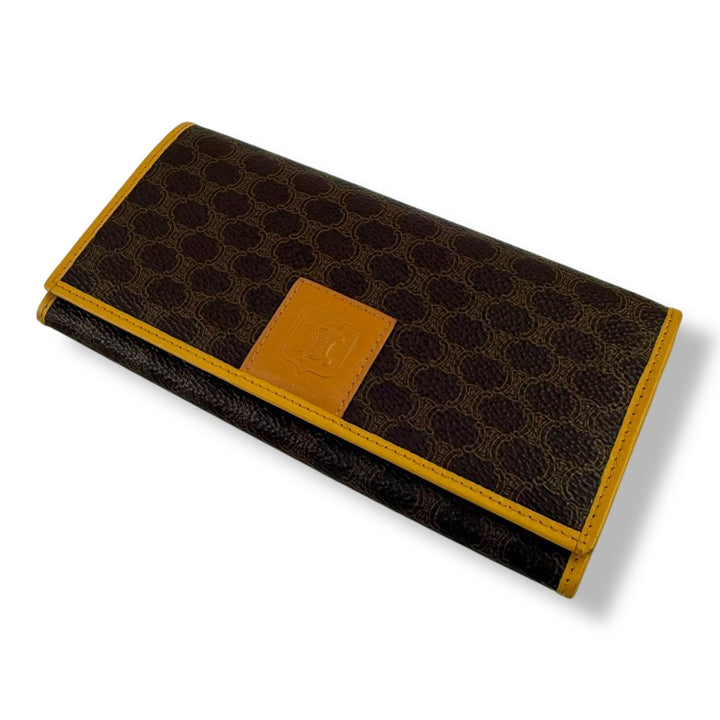 Celine Macadam Coated Canvas Long Wallet - Lux Central