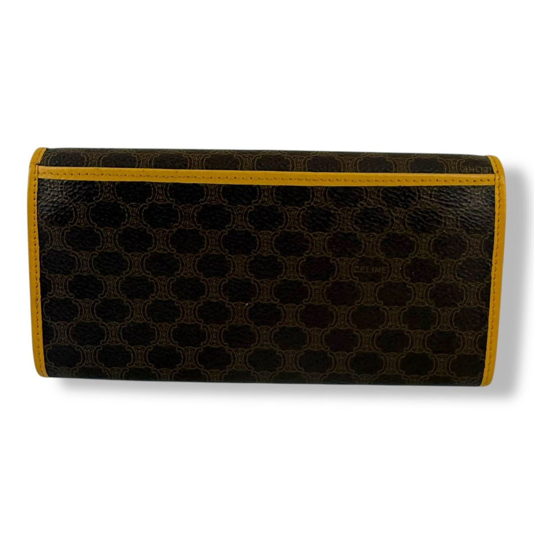Celine Macadam Coated Canvas Long Wallet - Lux Central