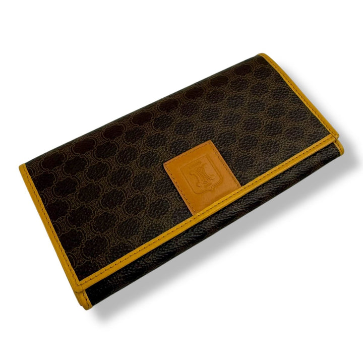 Celine Macadam Coated Canvas Long Wallet - Lux Central