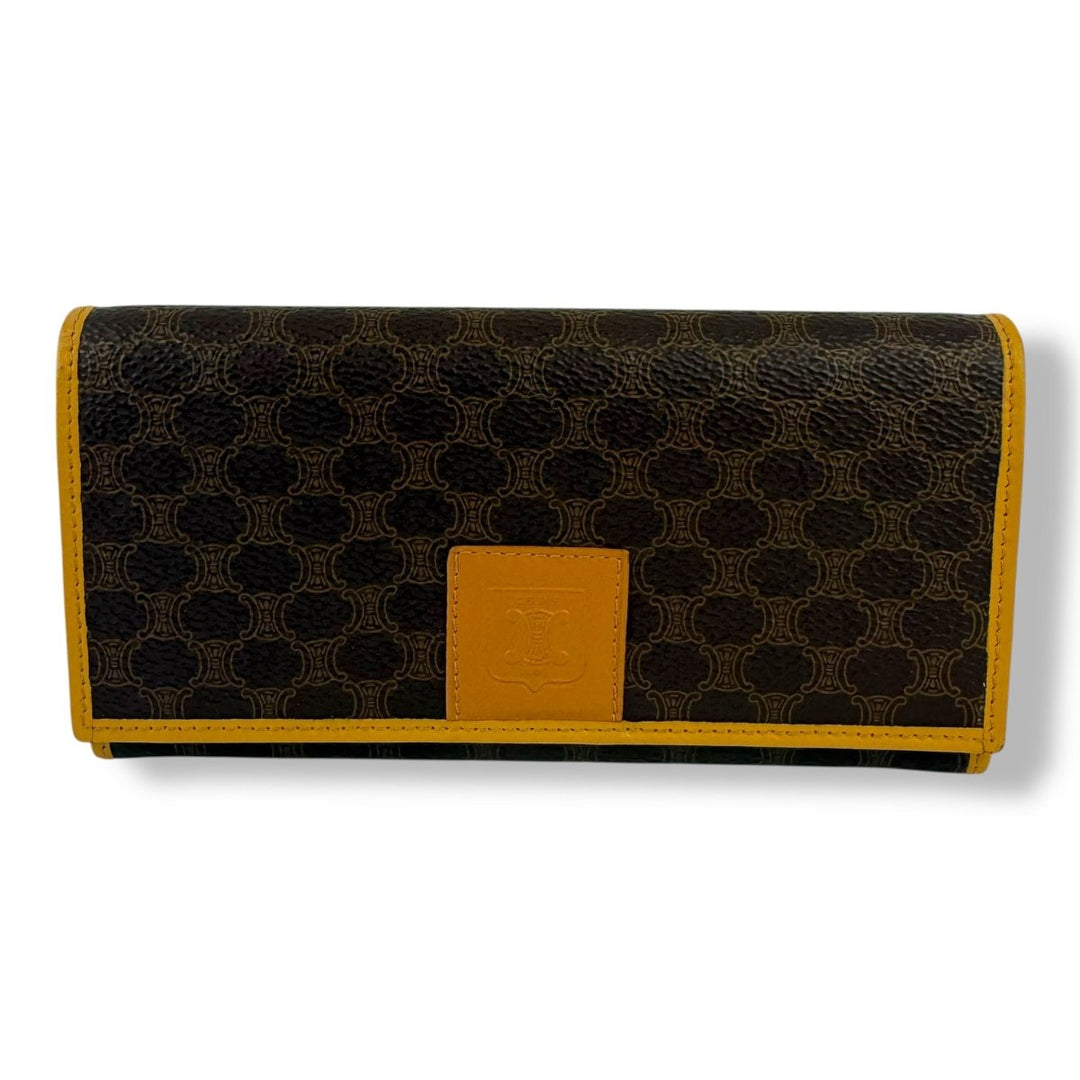 Celine Macadam Coated Canvas Long Wallet - Lux Central