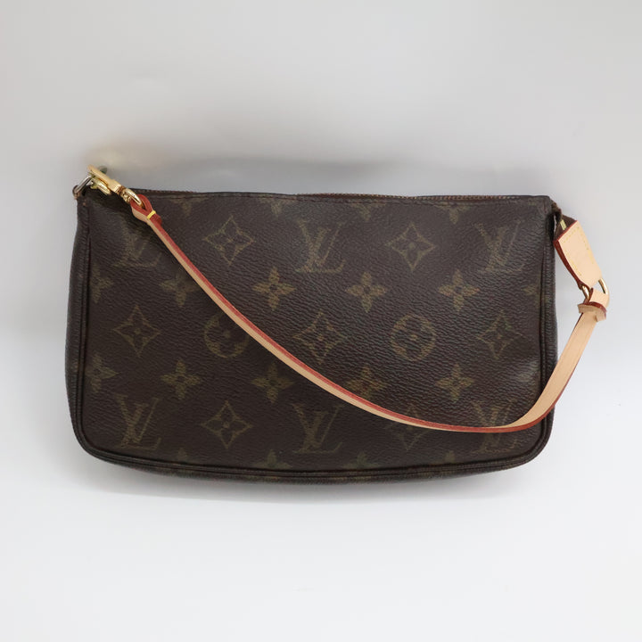 Louis Vuitton Pochette Accessories Brown Monogram Clutch Bag