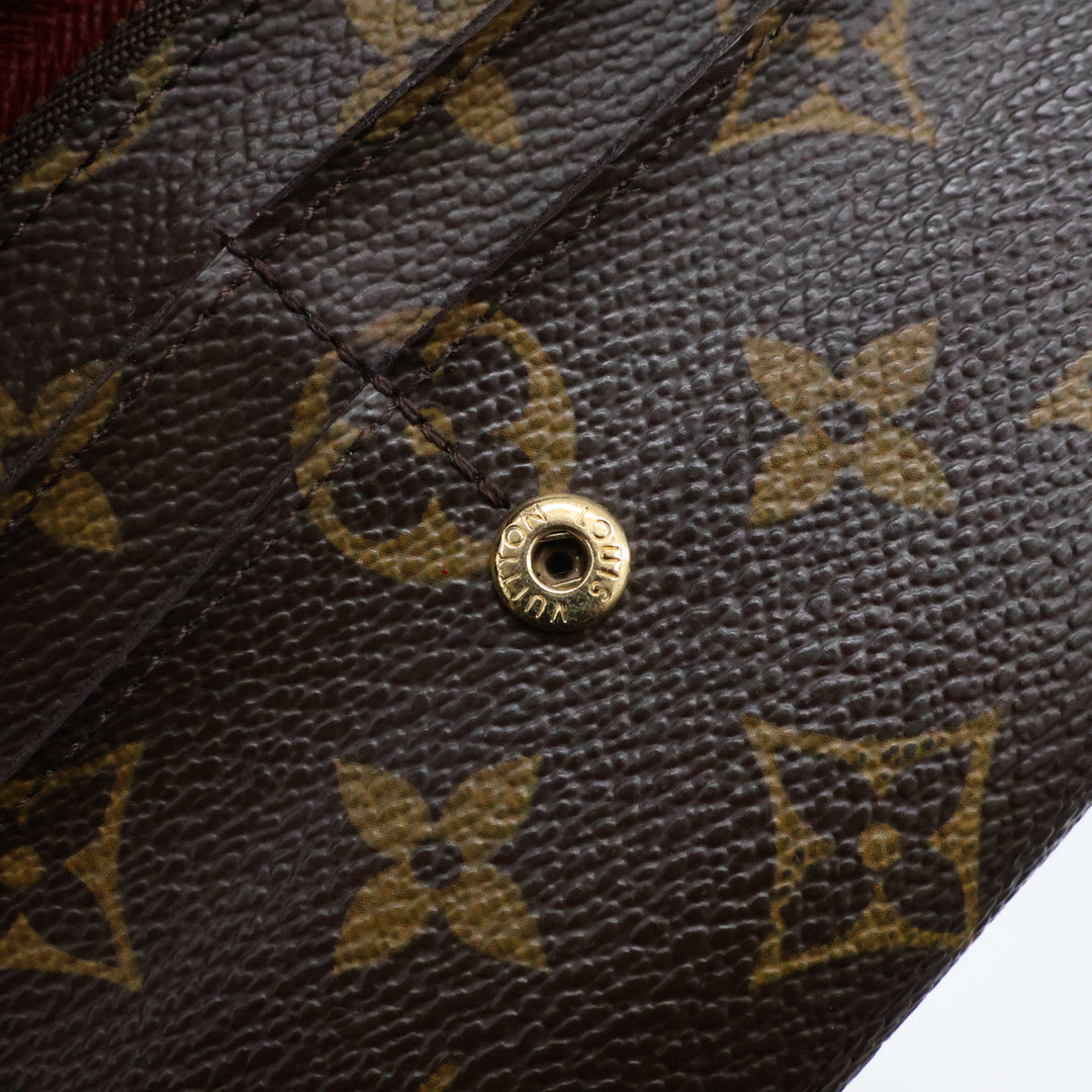 Louis Vuitton Emilie Brown Monogram Femme Wallet
